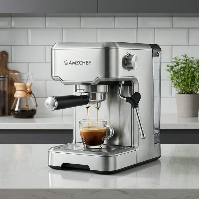 AMZCHEF 20-Bar Espresso Machine Review